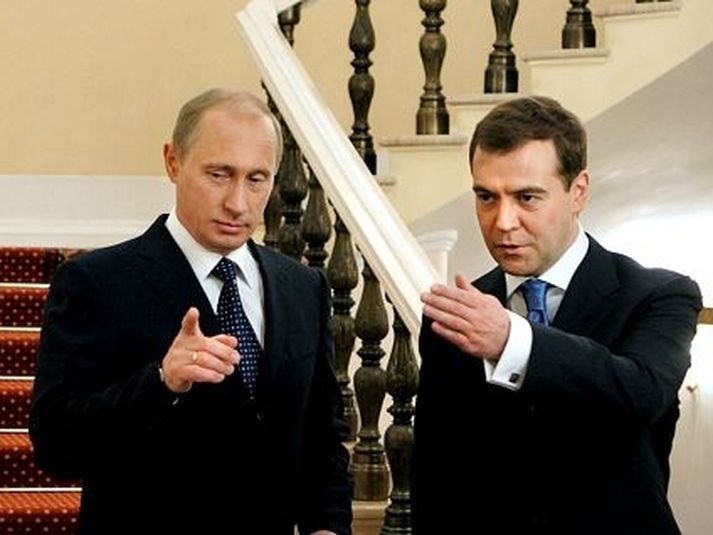 Putin og Medvedev.
