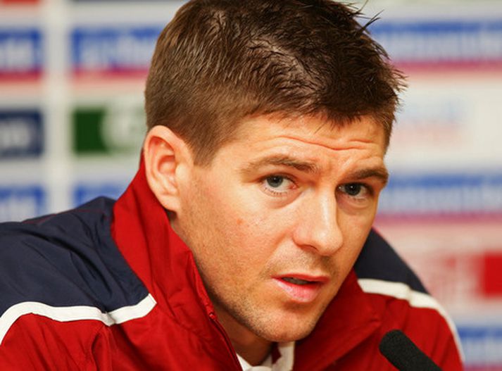 Steven Gerrard, fyrirliði Liverpool.