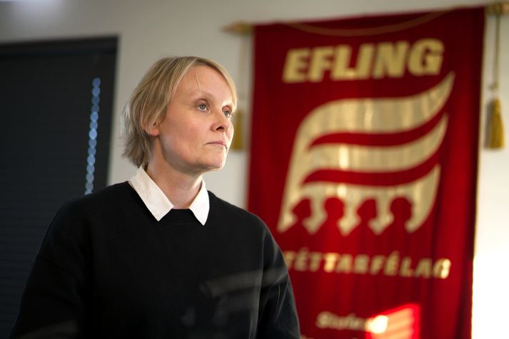 Sólveig Anna Jónsdóttir formaður Eflingar hefur sagt að tillaga um úrsögn félagsins úr SGS tengist ekki því að félagið fylgdi sambandinu ekki að málum við gerð síðustu kjarasamninga.                   