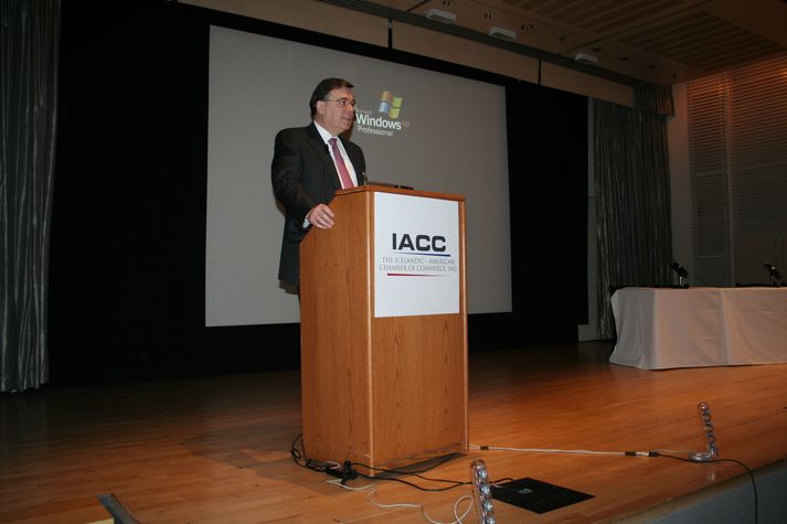 Geir H. Haarde forsætisráðherra er í New York.