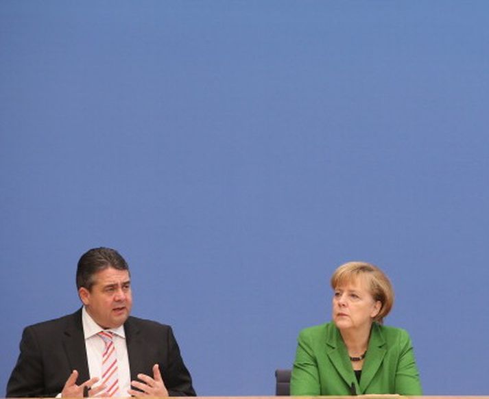 Sigmar Gabriel og Angela Merkel