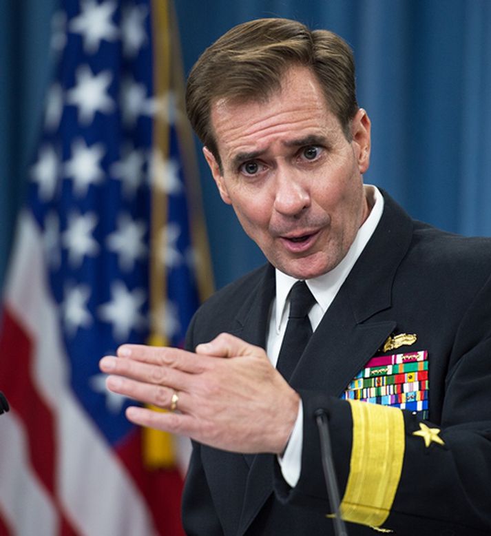 John Kirby, talsmaður varnarmálaráðuneytis Bandaríkjanna.