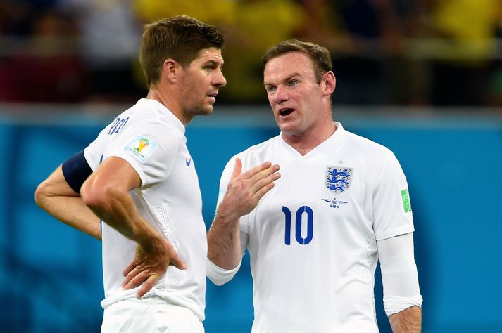 Wayne Rooney og Steven Gerrard léku 71 landsleik saman á sínum tíma með enska landsliðinu.