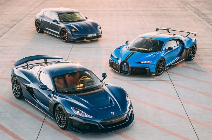 Rimac, Bugatti og Porsche eru á leið í samstarf til að þróa næstu kynslóð ofurbíla.