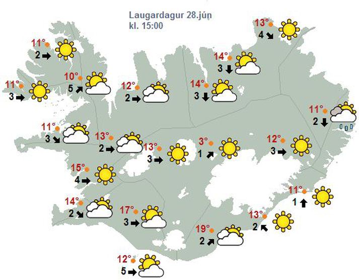 Gott veður í dag.