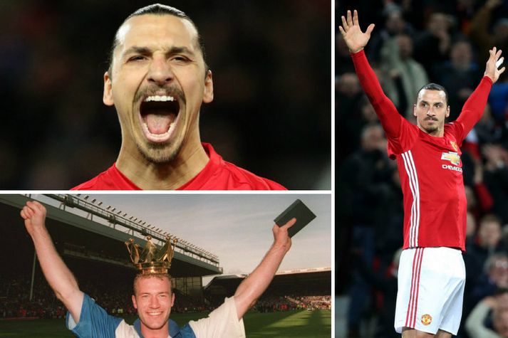 Zlatan Ibrahimovic og Alan Shearer.