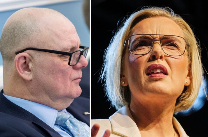 Sigurjón telur sig vera með steinbítstak á Guðrúnu, að hún sé að gera lítið úr samflokksmanni Vilhjálmi Árnasyni, sem er formaður stjórnskipunar- og eftirlitsnefnd með því að spyrja út í Styrkjamálið.