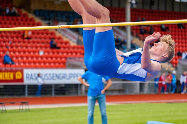 Kristján Viggó Sigfinnsson bætti piltamet sitt.