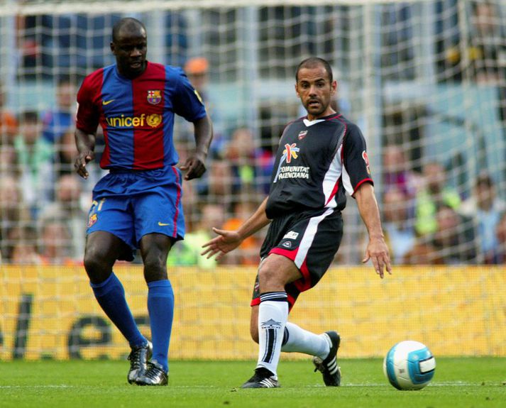 Thuram er hér í leik með Barcelona.