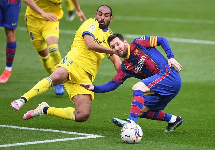 Messi skoraði í dag en það dugði ekki til. Svekkjandi vika fyrir Barcelona.