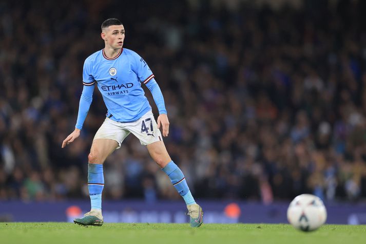 Phil Foden verður ekki með í stórleiknum gegn Liverpool um næstu helgi.