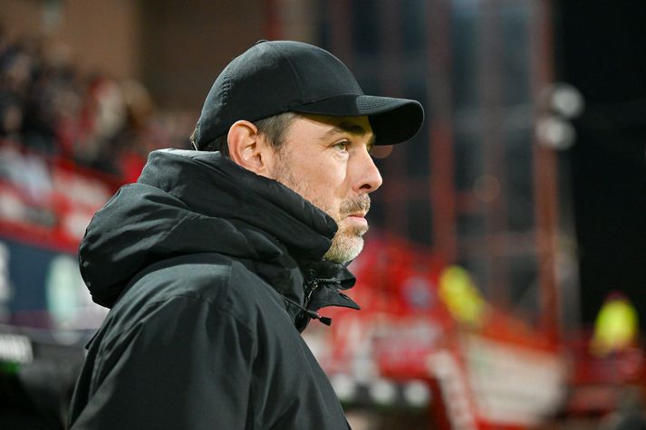 Freyr Alexandersson var að stýra fyrsta keppnisleiknum með Brann. 
