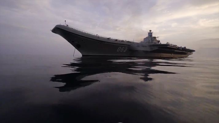 Flugmóðurskipið Admiral Kuznetsov.