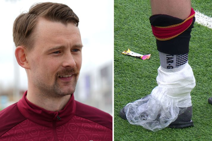 Ökklinn hefur verið að angra Nikolaj Hansen síðustu vikur. 