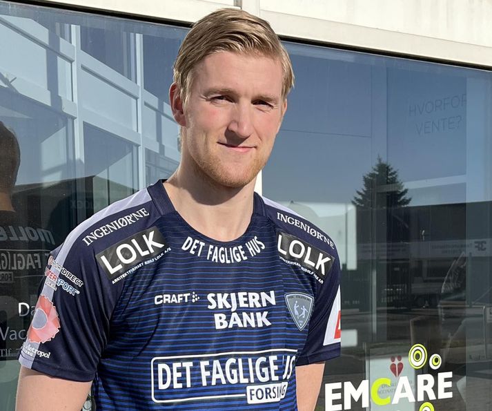 Elvar Ásgeirsson í búningi Ribe-Esbjerg.