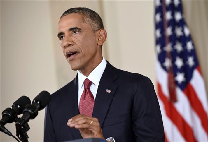Obama boðar hertar aðgerðir gegn vígasveitum öfgasinnaðra islamista í Írak og Sýrlandi.