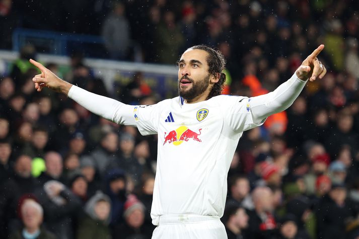 Dominic Calvert Lewin fagnar marki sínu í kvöld