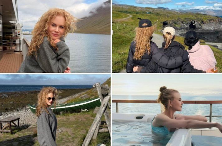 Nicole Kidman naut lífsins hér á landi í síðustu viku.