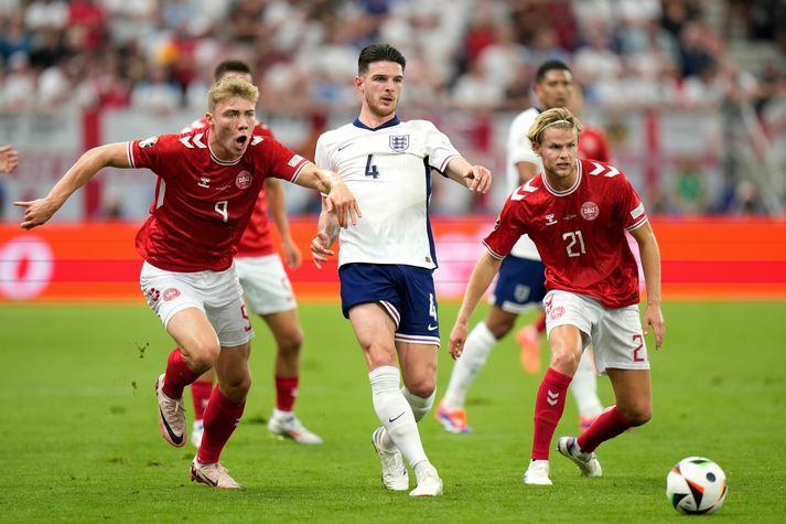 Declan Rice í leiknum gegn Danmörku