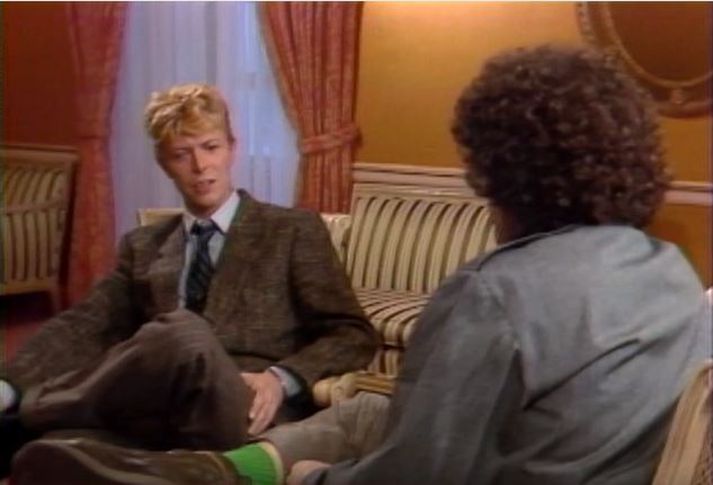 David Bowie í viðtali við MTV árið 1983.