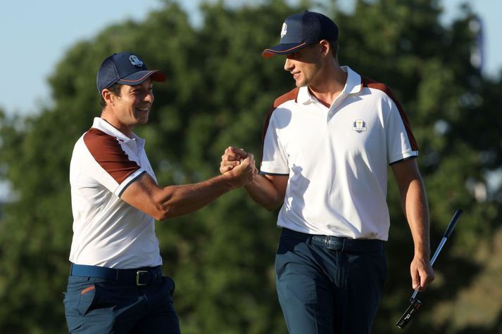 Viktor Hovland og Ludvig Abergg fóru á kostum í gærmorgun