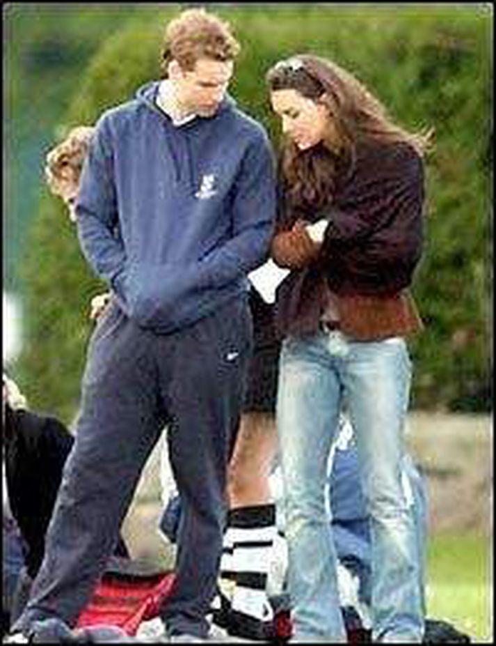 William prins og Kate Middleton.