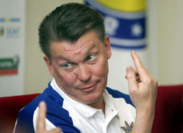 Oleg Blokhin landsliðsþjálfari Úkraínu hefur um nóg að hugsa þegar aðeins 12 dagar eru í HM