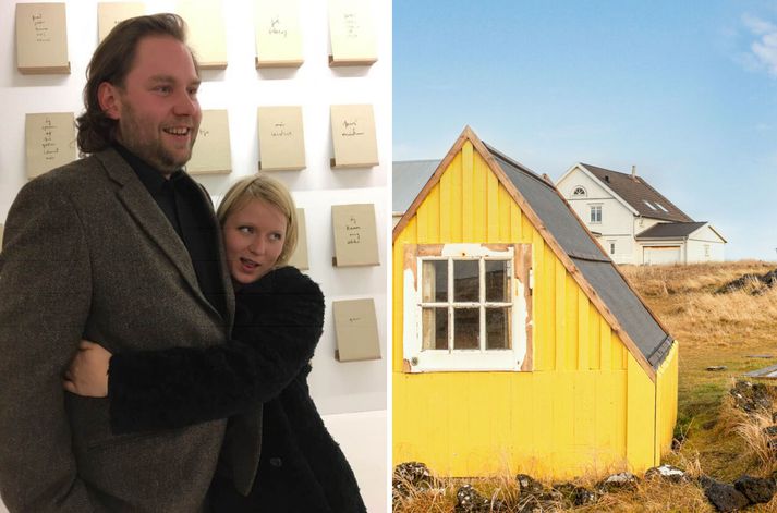 Listaparið Leifur Ýmir Eyjólfsson og Katrína Mogensen hafa sett 170 fermetra einbýlishús við Hafnagötu í Höfnum á sölu.