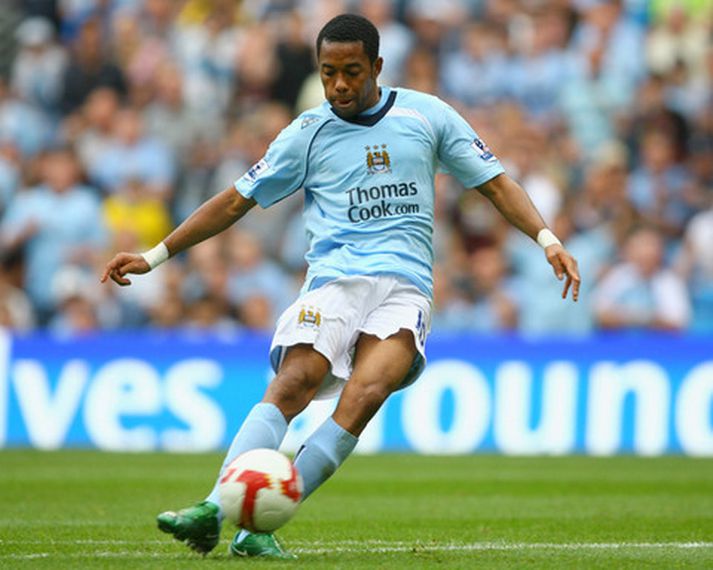 Robinho í leik með Manchester City.