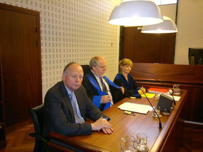 Gunnlaugur í dómssal.