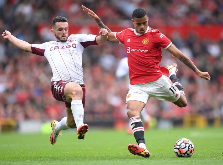 Mason Greenwood var settur til hliðar hjá Manchester United eftir að hann var handtekinn í lok janúar.