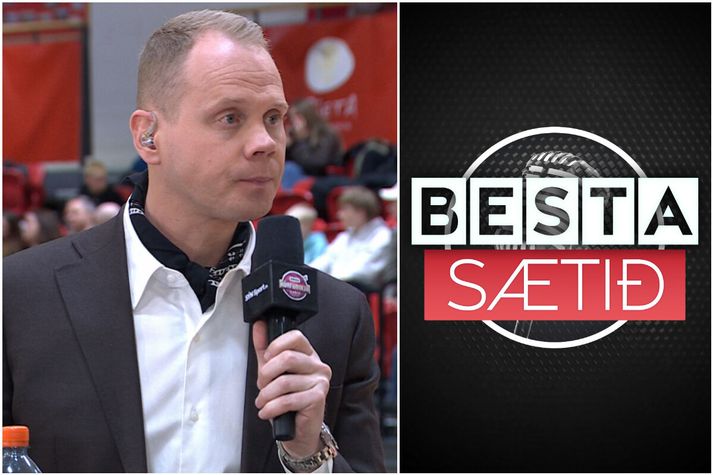 Stefán Árni er hér með klútinn góða.