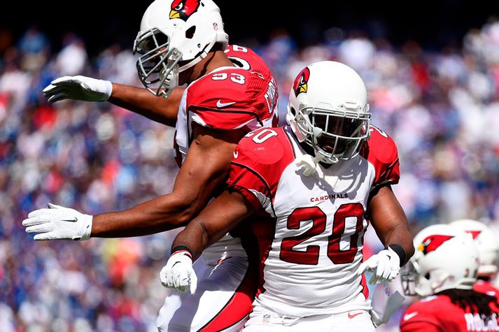 Jonathan Dwyer í leik með liði sínu, Arizona Cardinals. Hann spilar ekki með þeim á næstunni.