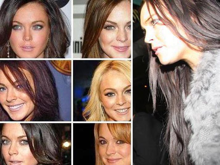 Lindsay Lohan er óákveðin þegar kemur að háralitnum.