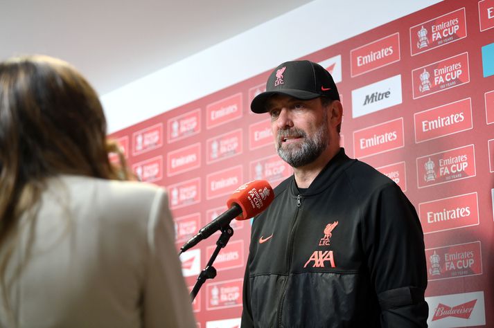 Jürgen Klopp ræddi um úrslitaleik FA-bikarsins sem framundan er.