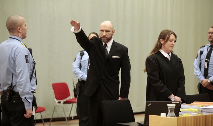 Anders Breivik var dæmdur í 21 árs fangelsi.