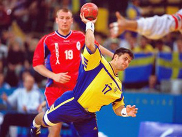 Ljubomir Vranjes í leik með Svíum fyrir nokkrum árum