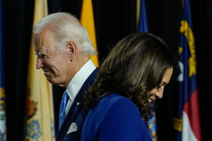 Joe Biden og Kamala Harris taka við stjórnartaumunum í Hvíta húsinu þann 20. janúar.