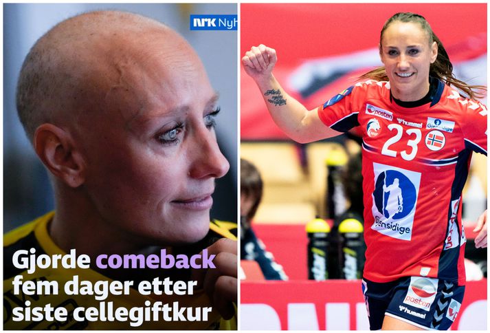 Camilla Herrem lætur ekkert stoppa sig til að spila íþróttina sem hún elskar.