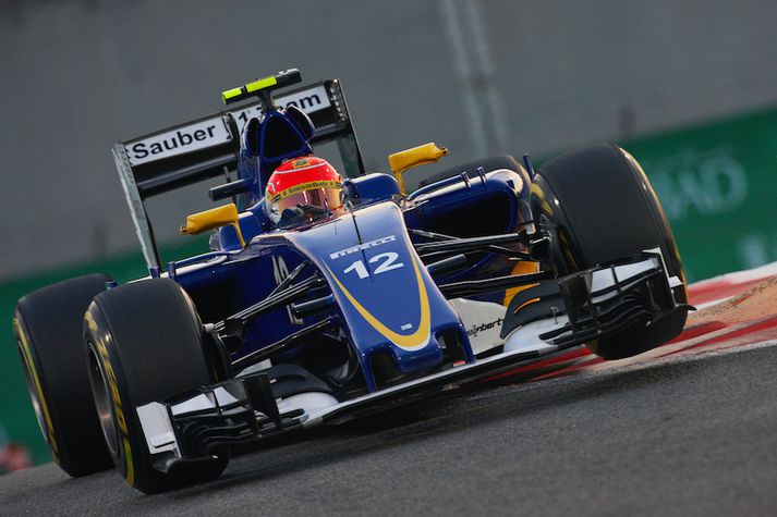 Felipe Nasr á Sauber bílnum.