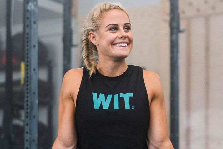 Sara Sigmundsdóttir er ánægð með að fá að taka þátt í að hann vörulínu sína hjá WIT Fitness.