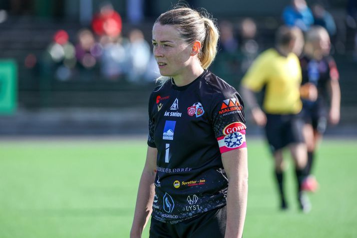 Sandra María fór á kostum í leiknum.