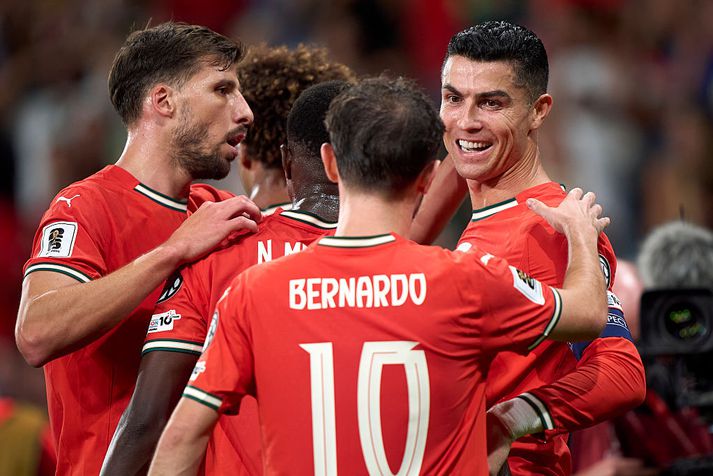Cristiano Ronaldo bætti við enn einu metinu í kvöld.
