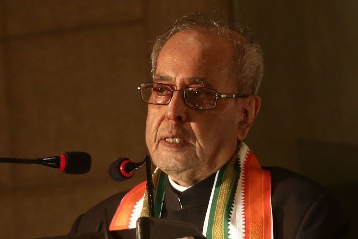 Pranab Mukherjee gegndi embætti forseta Indlands á árunum 2012 til 2017.