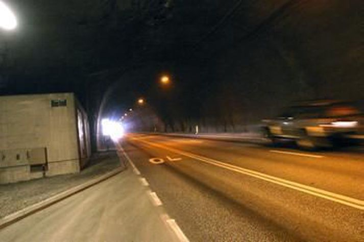 Frá Hvalfjarðargöngunum.