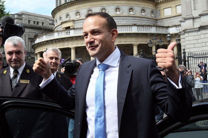 Leo Varadkar var kjörinn nýr formaður stjórnarflokksins Fine Gael fyrr í mánuðinum.