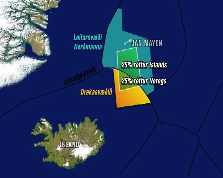 Drekasvæðið er allt norðan heimskautsbaugs og telst til Norðurslóða.