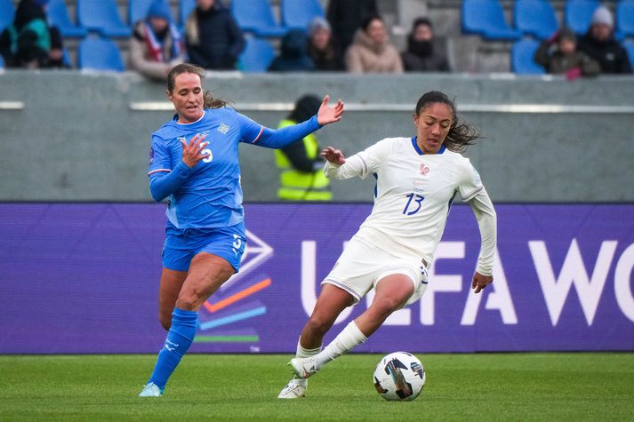 Fanndís Friðriksdóttir lék sinn fyrsta landsleik síðan 2020 í kvöld.