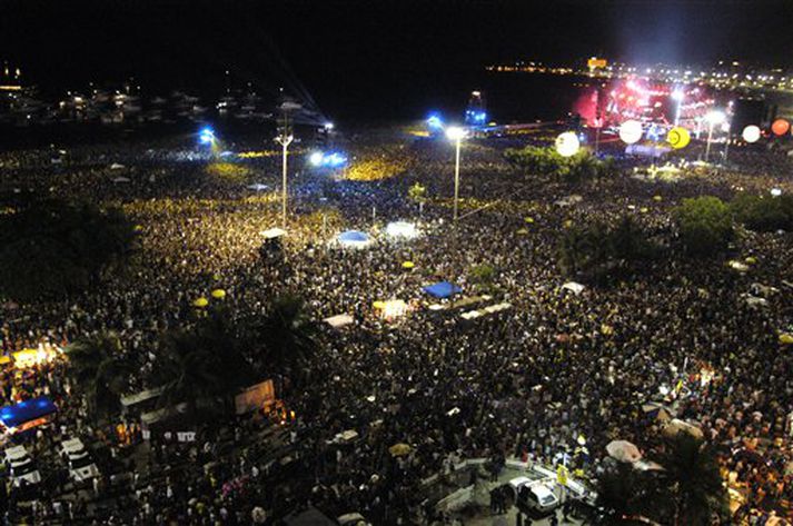 Tónleikar Rolling Stones á Copacabana strönd um helgina