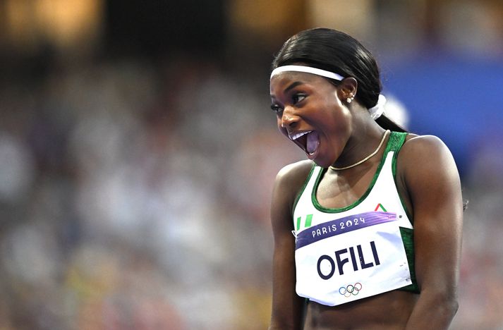 Favour Ofili keppti fyrir Nígeríu á ÓL 2024 í París en vill keppa fyrir Tyrkland á ÓL í Los Angeels 2028.